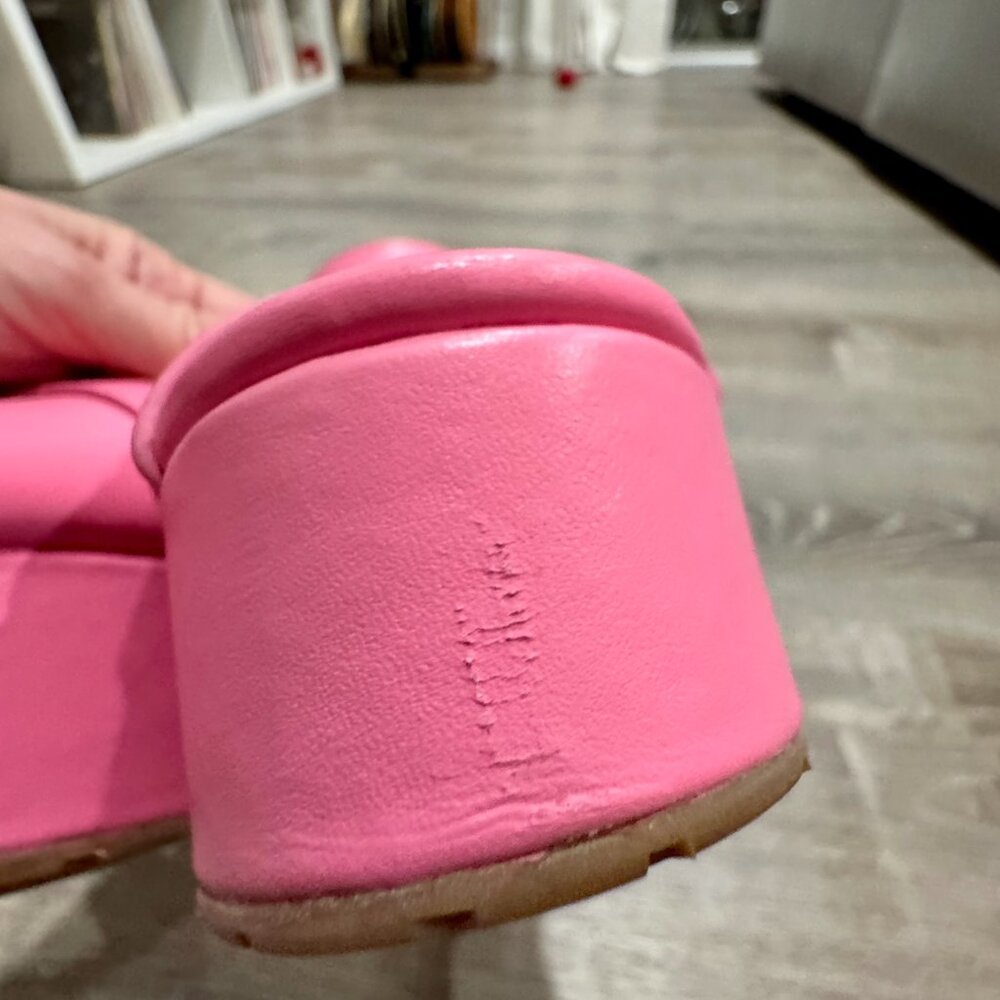 Charlotte Stone "Raf" pink platform sandals - Picture 4 of 5